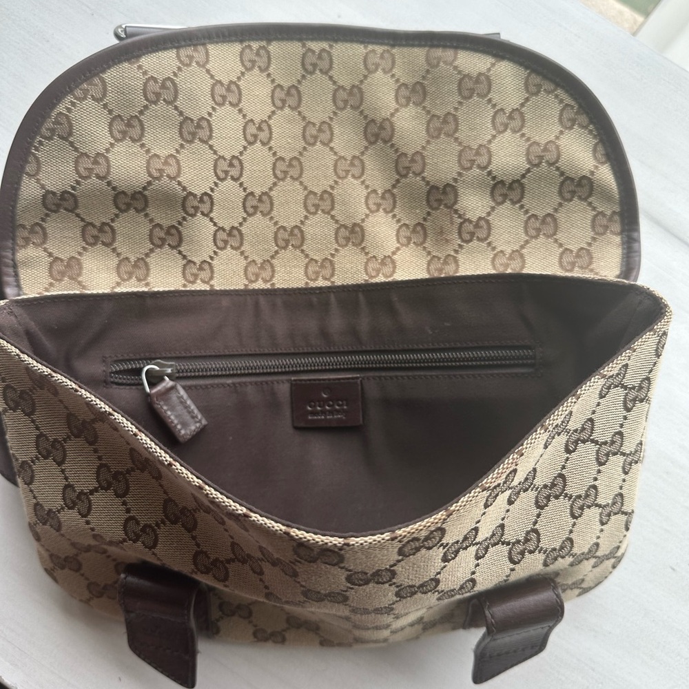 Gucci canvas belt bag in brown - Picture 5 of 5